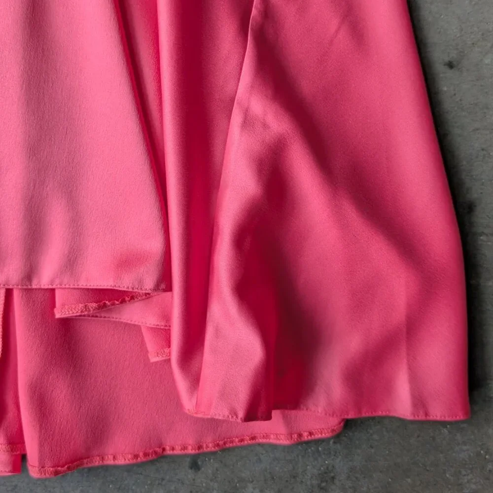 ASOS Design Curve Pink Satin Batwing Mini Dress size US 16 - Picture 6 of 10